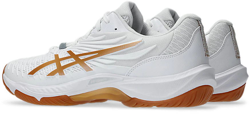 アシックス コートコントロール FF 4 室内スポーツシューズ ホワイト/ピュアゴールド 1071A125-100 Lookbook アシックス コートコントロール FF 4 室内スポーツシューズ ホワイト/ピュアゴールド 1071A125-100