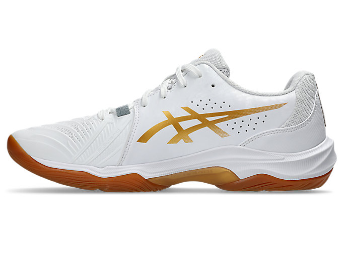 Purchase ASICS Court Control FF 4 Indoor Sports Shoes White/Pure Gold 1071A125-100