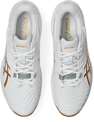 アシックス コートコントロール FF 4 室内スポーツシューズ ホワイト/ピュアゴールド 1071A125-100 Details for アシックス コートコントロール FF 4 室内スポーツシューズ ホワイト/ピュアゴールド 1071A125-100