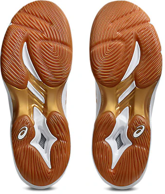 アシックス コートコントロール FF 4 室内スポーツシューズ ホワイト/ピュアゴールド 1071A125-100 Sizing アシックス コートコントロール FF 4 室内スポーツシューズ ホワイト/ピュアゴールド 1071A125-100