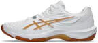 Cheap アシックス コートコントロール FF 4 室内スポーツシューズ ホワイト/ピュアゴールド 1071A125-100