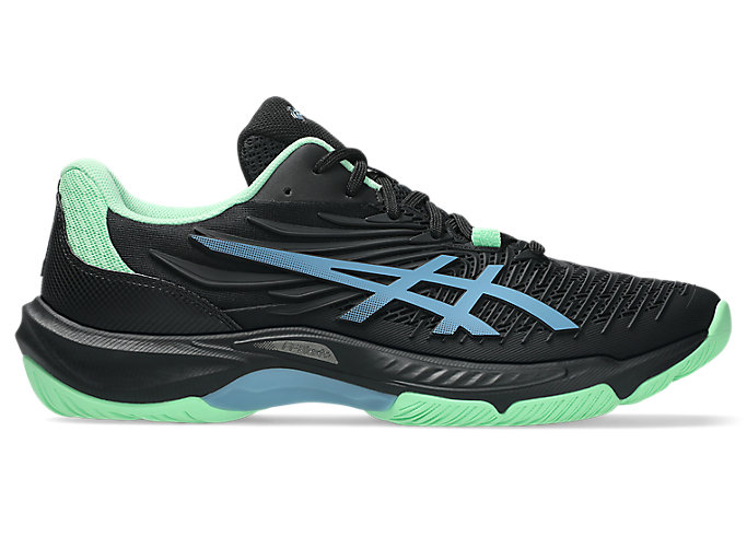 ASICS Court Control FF 4 Tennis Shoes. Black/Saba Blue 1071A125-001