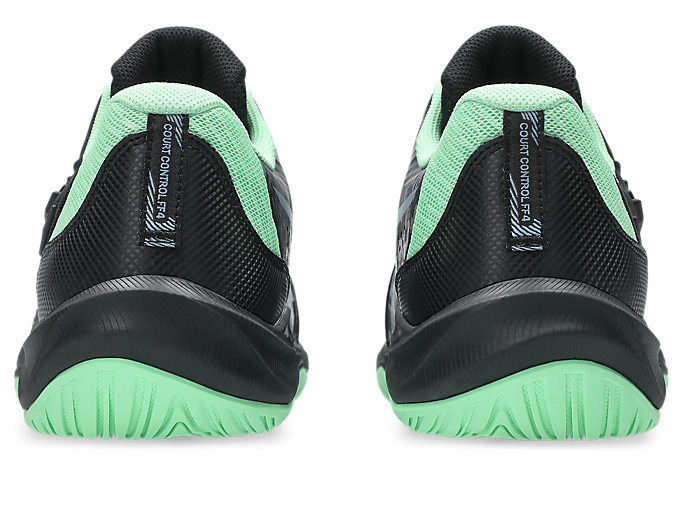 Details for ASICS Court Control FF 4 Tennis Shoes. Black/Saba Blue 1071A125-001