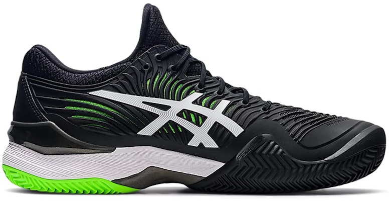 ASICS Court FF 2 Clay 'Hitam Putih Hijau' 1041A082-005 Order ASICS Court FF 2 Clay 'Hitam Putih Hijau' 1041A082-005
