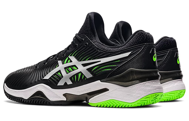 Shop ASICS Court FF 2 Clay 'Black White Green' 1041A082-005
