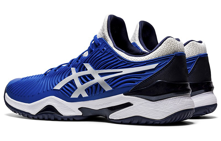 Shop ASICS Court FF 2 Wear-resistant Breathable Tennis Shoe Blue 1041A306-402