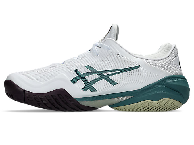Shop ASICS COURT FF 3 全地形 白色/霧翠綠 網球鞋 1041A370-107