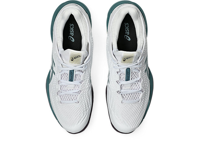 Sizing ASICS COURT FF 3 全地形 白色/霧翠綠 網球鞋 1041A370-107
