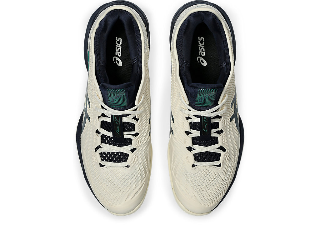 Details for ASICS コート FF 3 オールコート クリーム/ジャスパーグリーン 1041A370-105
