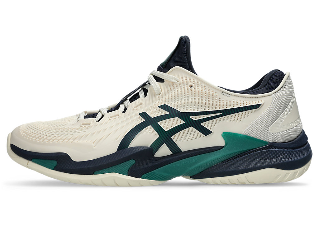 Cheap ASICS コート FF 3 オールコート クリーム/ジャスパーグリーン 1041A370-105