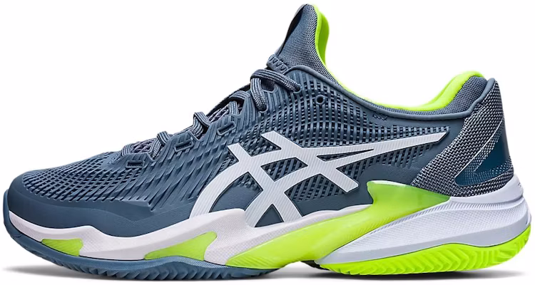ASICS Court FF 3 Clay 'Steel Blue Lime' Sneaker Biru Hijau 1041A371-400 Buy ASICS Court FF 3 Clay 'Steel Blue Lime' Sneaker Biru Hijau 1041A371-400