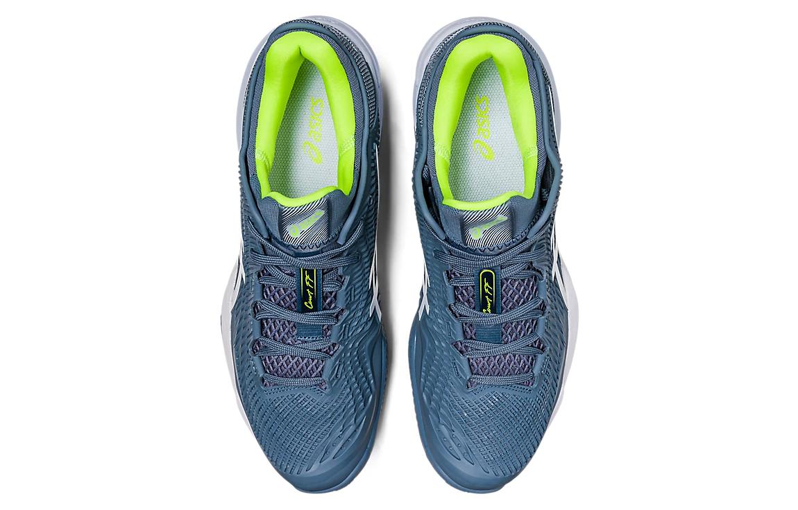 Purchase ASICS Court FF 3 Clay 'Steel Blue Lime' Sneaker Biru Hijau 1041A371-400