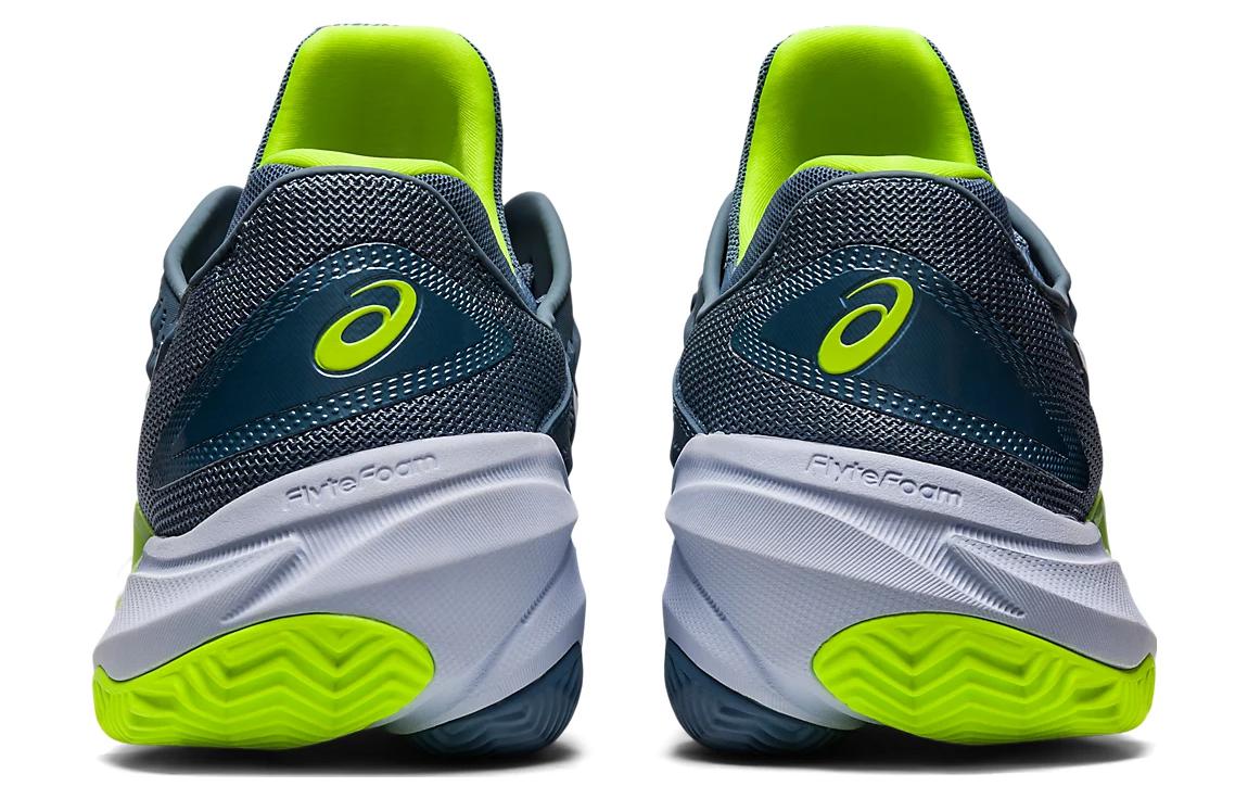 Details for ASICS Court FF 3 Clay 'Steel Blue Lime' Sneaker Biru Hijau 1041A371-400