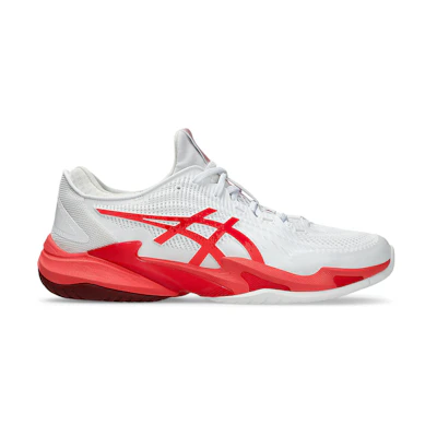 ASICS Court FF 3 Novak (All Court) Tennis Shoes White/Electric Red