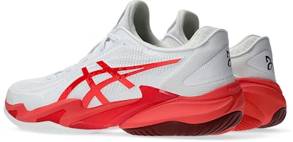 ASICS Court FF 3 Novak (All Court) Tennis Shoes White/Electric Red 1041A522-966 Lookbook ASICS Court FF 3 Novak (All Court) Tennis Shoes White/Electric Red 1041A522-966
