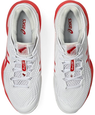 ASICS Court FF 3 Novak (All Court) Tennis Shoes White/Electric Red 1041A522-966 Details for ASICS Court FF 3 Novak (All Court) Tennis Shoes White/Electric Red 1041A522-966