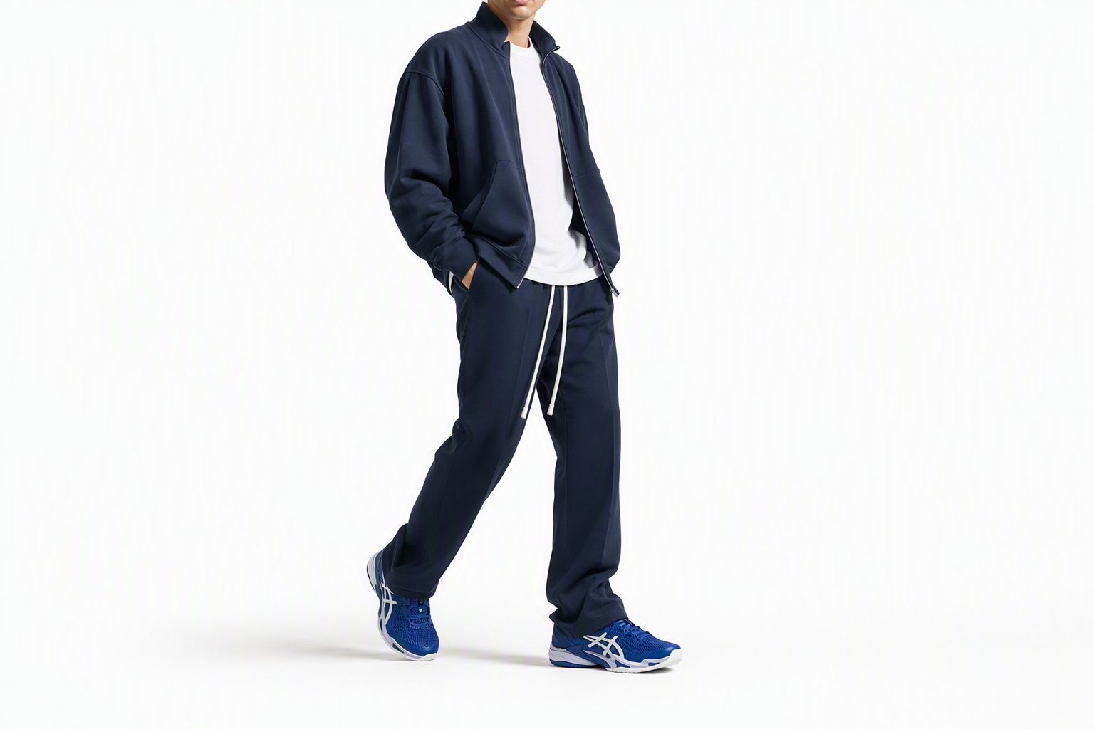 Order Asics Court FF 3 Novak 減震耐磨 低筒 網球鞋 男款 藍白