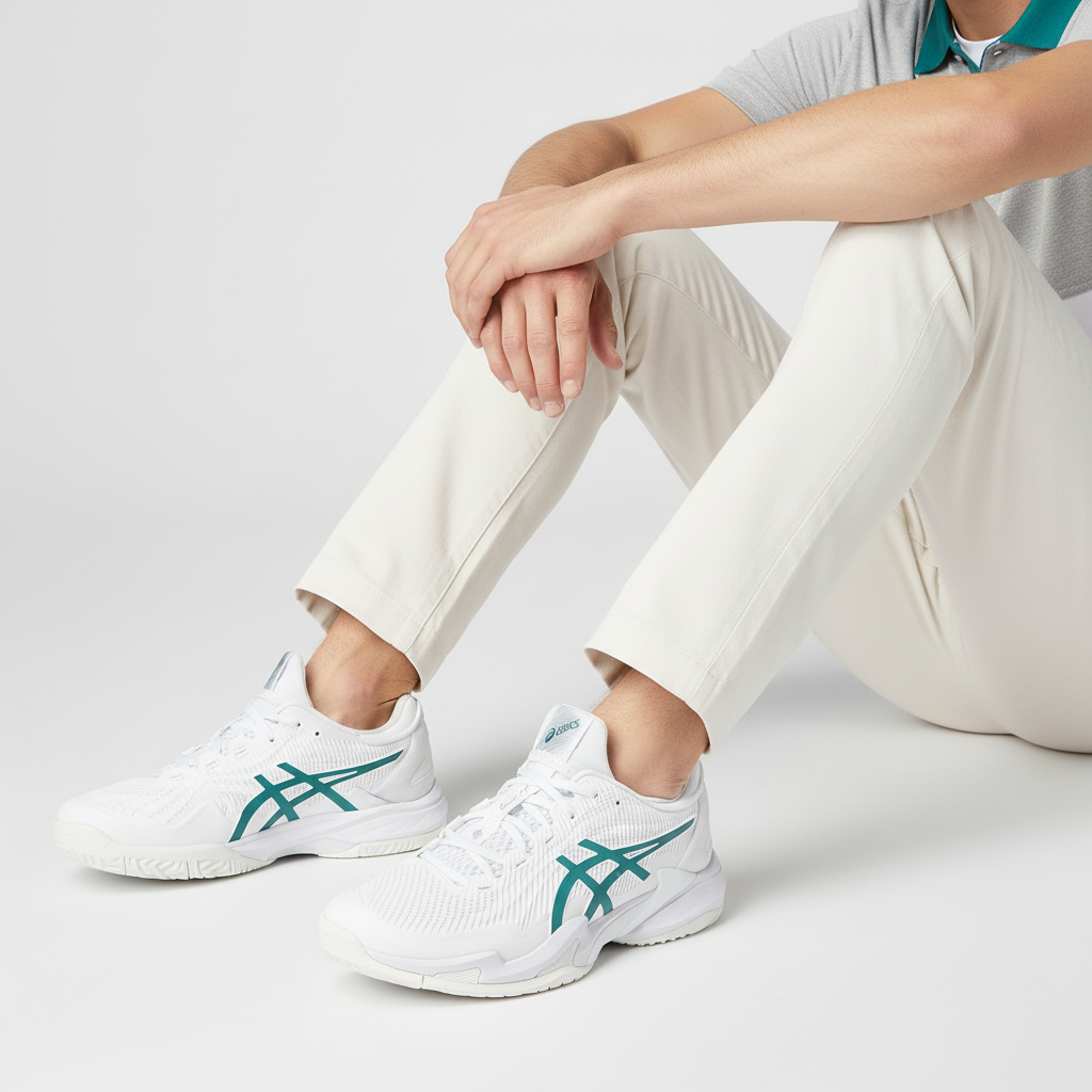 Order ASICS Court FF 3 Novak 'Putih Pitch Hijau' 1041A361-100