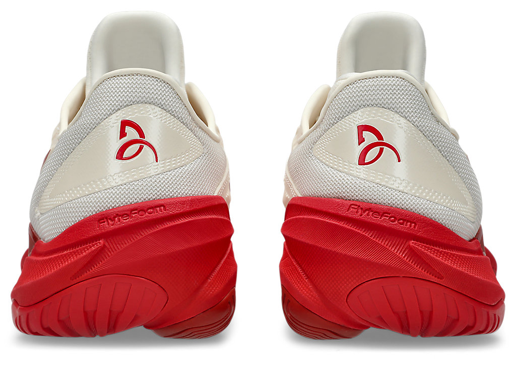 Purchase ASICS Court FF 3 Novak Kasut Semua Gelanggang Krim/Merah Klasik 1041A522-968