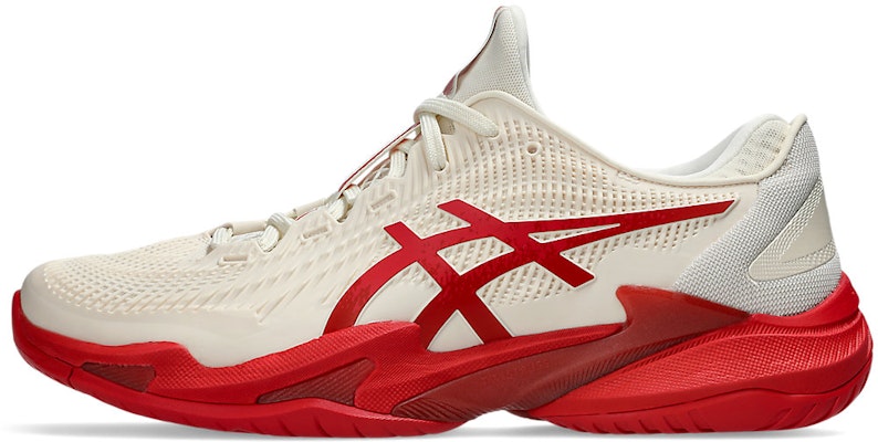ASICS Court FF 3 Novak All-Court Shoes Cream/Classic Red 1041A522-968 Cheap ASICS Court FF 3 Novak All-Court Shoes Cream/Classic Red 1041A522-968