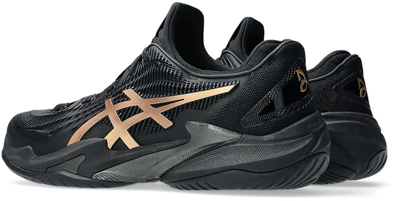 ASICS COURT FF 3 NOVAK Night Energy Sepatu Tennis Hitam/Prism Gold 1041A527-960 Lookbook ASICS COURT FF 3 NOVAK Night Energy Sepatu Tennis Hitam/Prism Gold 1041A527-960