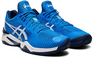 Lookbook Asics Court FF Novak Clay 耐磨透氣 低筒運動跑步鞋 藍白