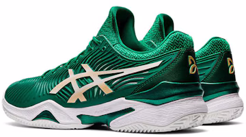 Shop Asics Court FF Novak Clay 綠色 跑步鞋