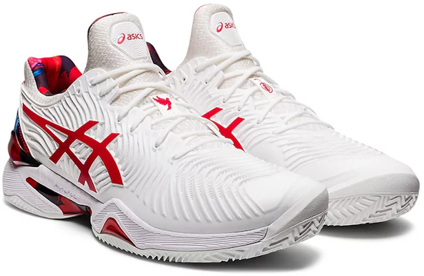 ASICS Court FF Novak Clay L.E. 'White Red' 1041A210-110 Lookbook ASICS Court FF Novak Clay L.E. 'White Red' 1041A210-110