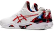 Shop ASICS Court FF Novak Clay L.E. 'White Red' 1041A210-110