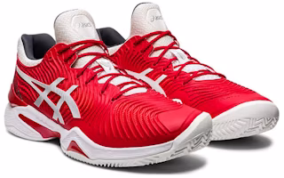 Lookbook Asics Court FF 1 Novak Clay 低筒 跑步鞋 男款 紅白