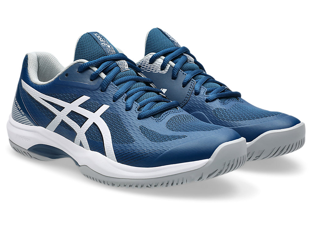 Order ASICS Court Hunter FF Kasut Sukan Dalaman Mako Biru/Gravel 1071A111-400