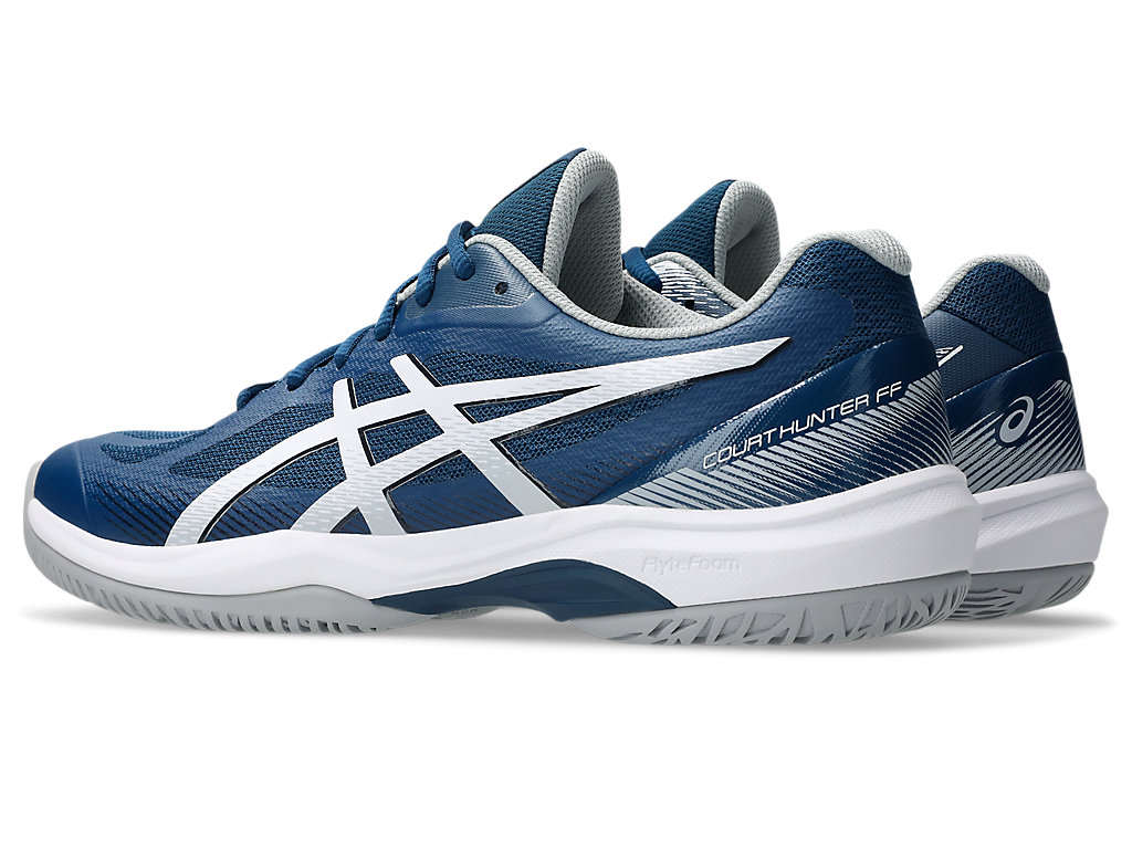 Lookbook ASICS Court Hunter FF Kasut Sukan Dalaman Mako Biru/Gravel 1071A111-400