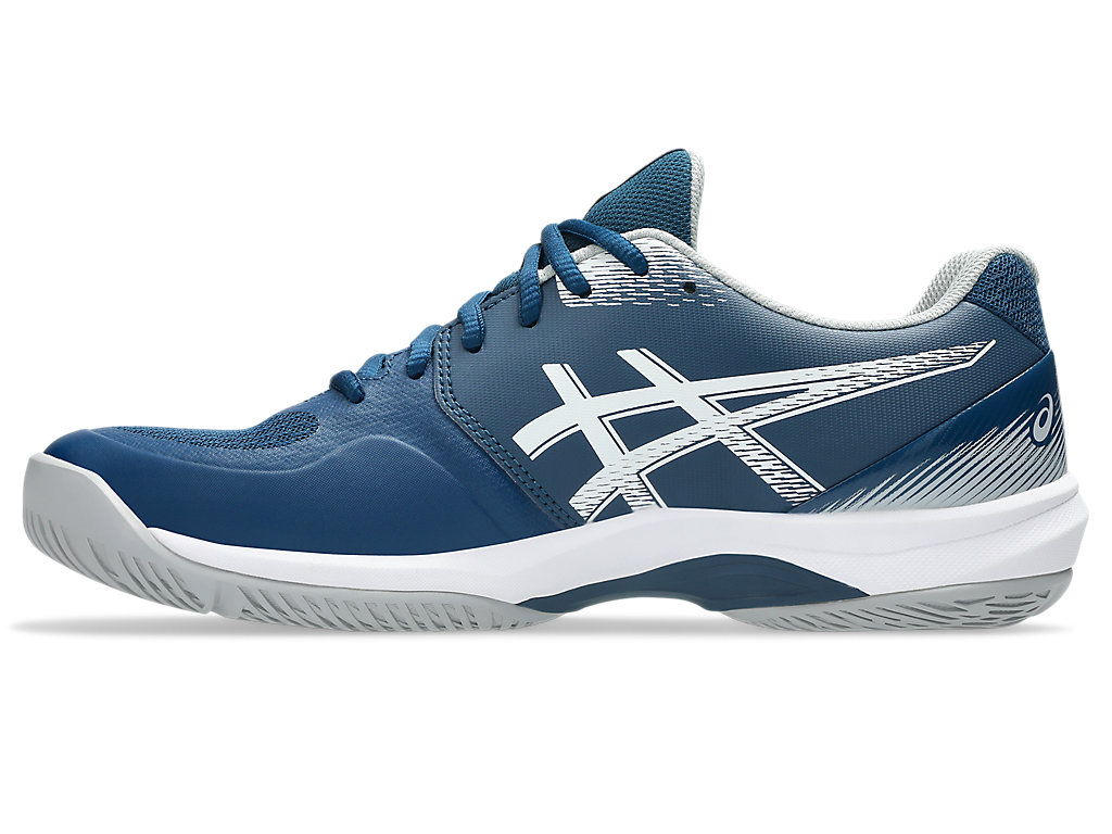 Shop ASICS Court Hunter FF Kasut Sukan Dalaman Mako Biru/Gravel 1071A111-400