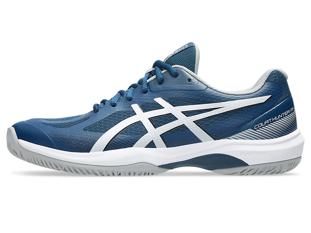 Cheap ASICS Court Hunter FF Kasut Sukan Dalaman Mako Biru/Gravel 1071A111-400