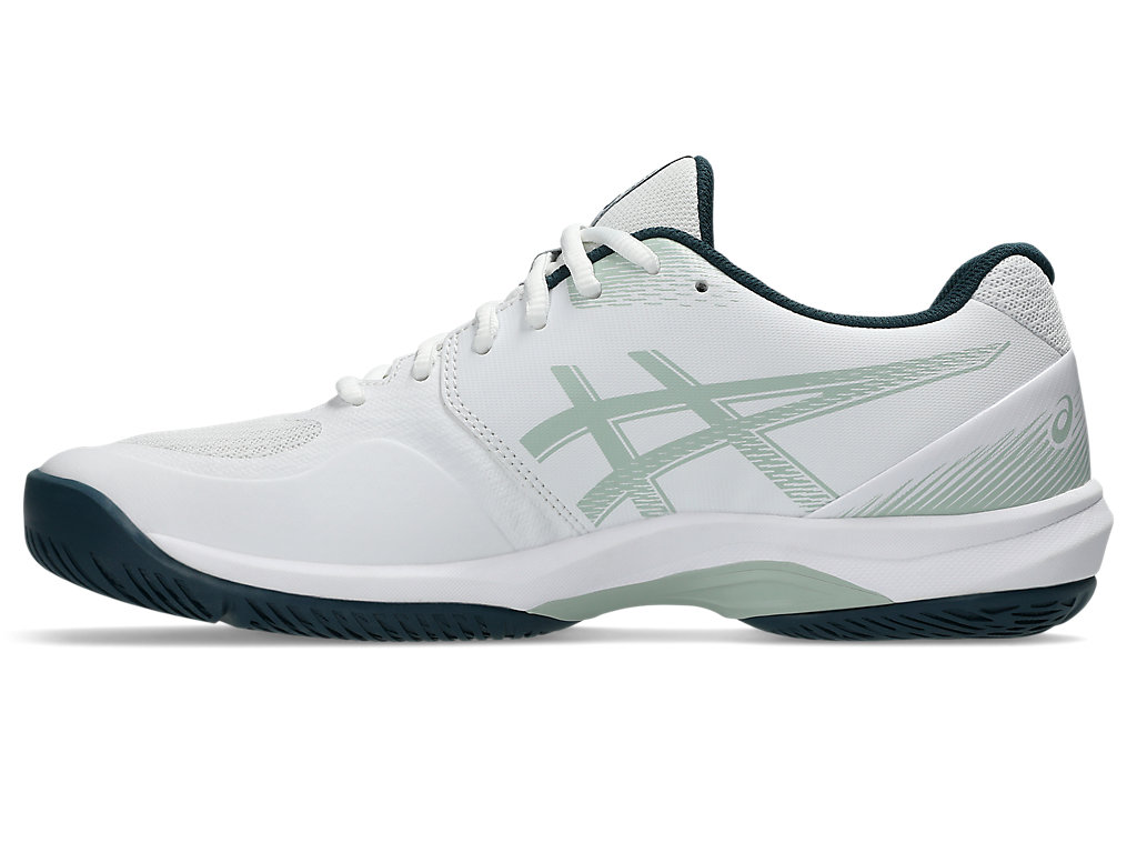 Shop ASICS Court Hunter FF 運動球鞋 白色/苔岩色 1071A111-100
