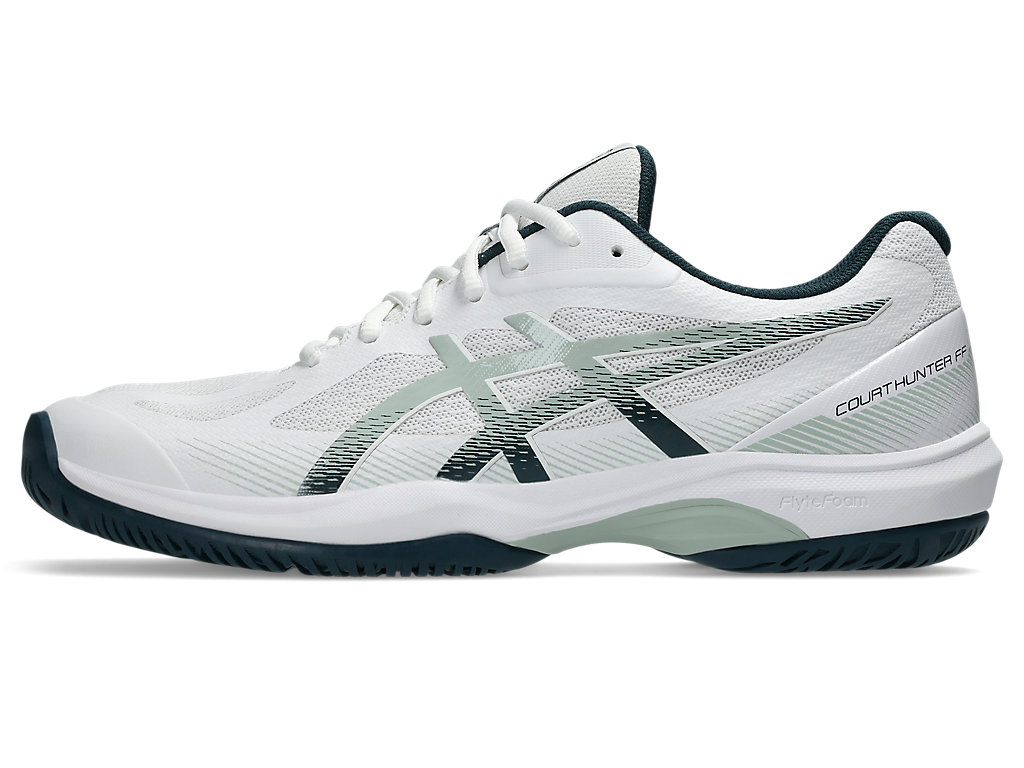 Cheap ASICS Court Hunter FF 運動球鞋 白色/苔岩色 1071A111-100