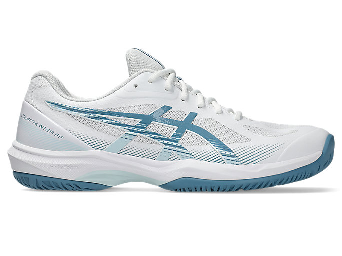 ASICS Court Hunter FF Volleyball Shoes White/Saba Blue 1071A111-103