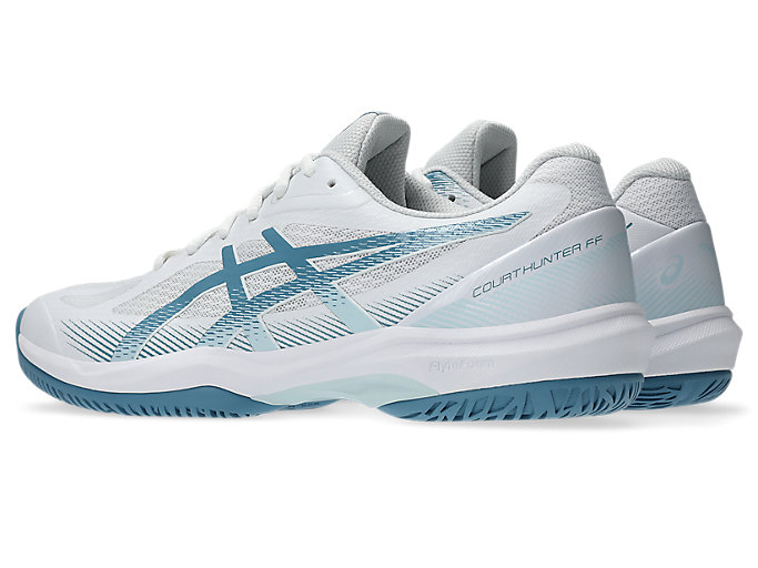 Lookbook ASICS Court Hunter FF Volleyball Shoes White/Saba Blue 1071A111-103