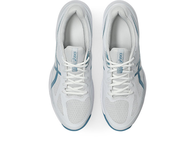 Details for ASICS Court Hunter FF Volleyball Shoes White/Saba Blue 1071A111-103