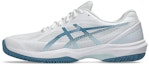 Cheap ASICS Court Hunter FF Volleyball Shoes White/Saba Blue 1071A111-103