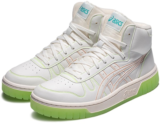 ASICS Unisex Court Mz-Hi High-top Sneakers White/Green 1203A177-100 Order ASICS Unisex Court Mz-Hi High-top Sneakers White/Green 1203A177-100