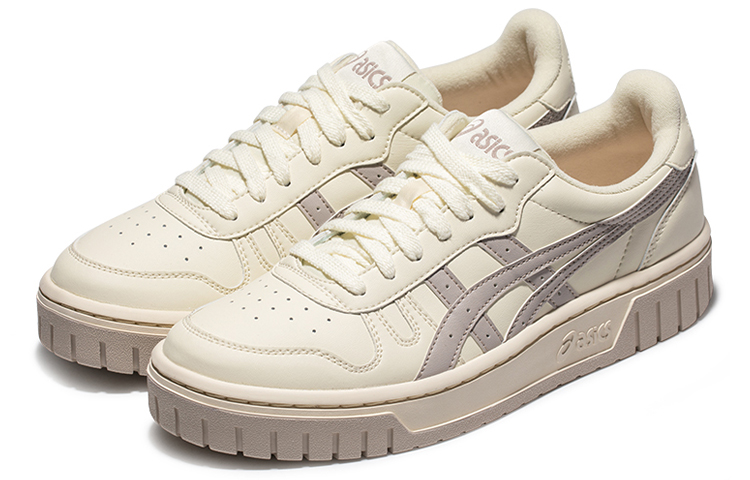 Lookbook Zapatillas ASICS Court Mz Beige/Blanco/Gris 1203A127-751