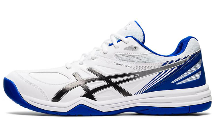 ASICS Court Slide 2 /Blue/Black 'White' 1041A194-101