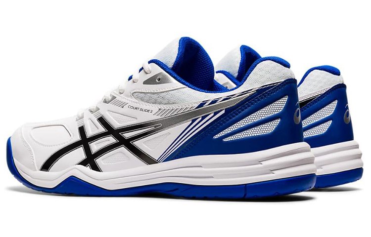 Lookbook Asics 庭院滑行2 跑步鞋 白藍黑