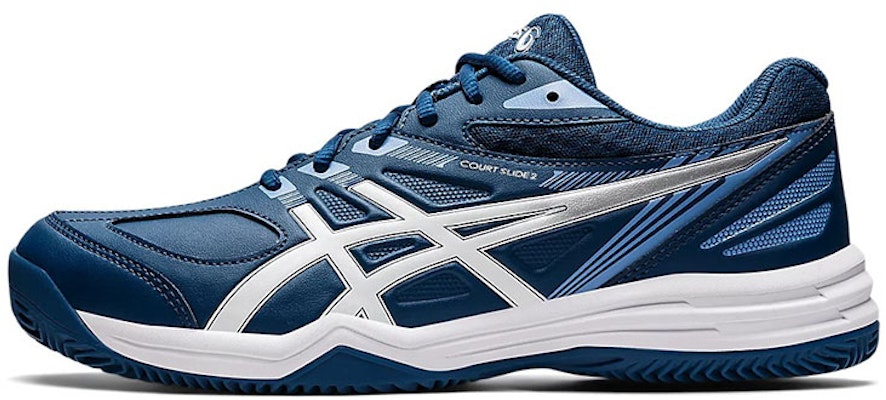 亚瑟士Court Slide 2蓝白色运动鞋 1041A196-402 Buy 亚瑟士Court Slide 2蓝白色运动鞋 1041A196-402