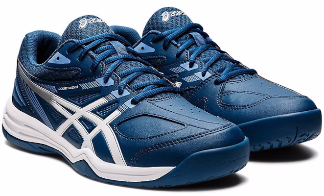 ASICS Court Slide 2 '深蓝银色' 1041A194-402 Lookbook ASICS Court Slide 2 '深蓝银色' 1041A194-402
