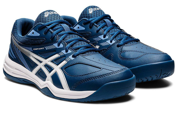 Lookbook ASICS Court Slide 2 'Biru Gelap Perak' 1041A194-402