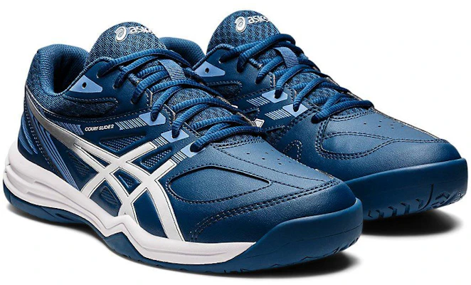 ASICS Court Slide 2 'Biru Gelap Perak' 1041A194-402 Lookbook ASICS Court Slide 2 'Biru Gelap Perak' 1041A194-402