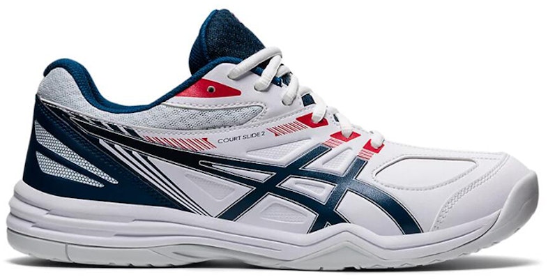 亞瑟士 Court Slide 2 'White Mako Blue' 1041A194-102 Order 亞瑟士 Court Slide 2 'White Mako Blue' 1041A194-102