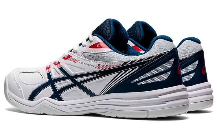 Shop 亞瑟士 Court Slide 2 'White Mako Blue' 1041A194-102